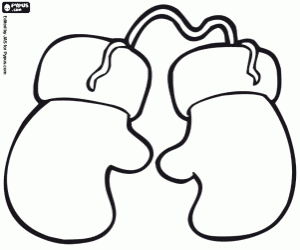 malvorlagen Die Handschuhe von Santa Claus ausmalbilder