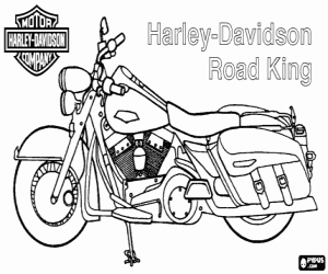 malvorlagen Harley-Davidson Road King ausmalbilder