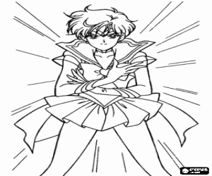 malvorlagen Haruka Tenou, Sailor Uranus ausmalbilder