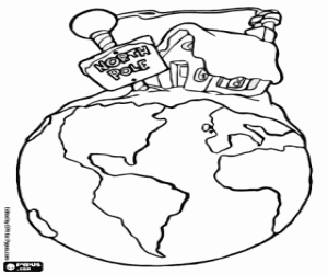 malvorlagen Das Haus von Santa Claus ausmalbilder