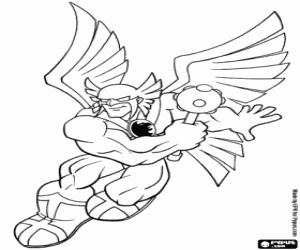 malvorlagen Hawkman, DC Comics-Superhelden ausmalbilder