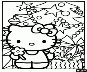 malvorlagen Hello Kitty Weihnachtsgrüße ausmalbilder