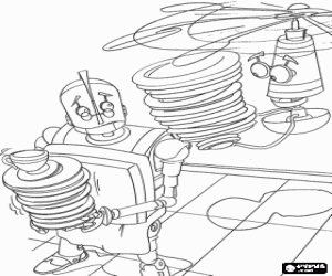 malvorlagen Herb Copperbottom in der küche ausmalbilder