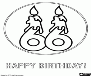 malvorlagen Herzlichen Glückwunsch für 66 Jahre ausmalbilder