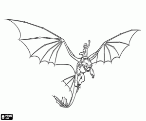 malvorlagen Hicks reiten der Drachen Ohnezahn ausmalbilder