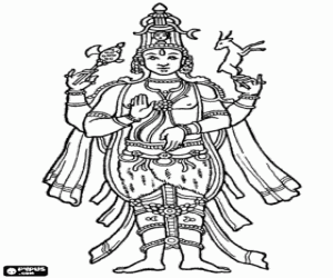 malvorlagen Hinduismus, der Gott Shiva ausmalbilder