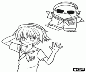 malvorlagen Hippo, Charakter von Mermaid Melody ausmalbilder