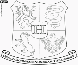 malvorlagen Hogwarts Schule Emblem ausmalbilder