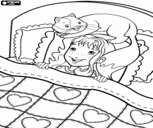 malvorlagen Holly Hobbie im Bett ausmalbilder