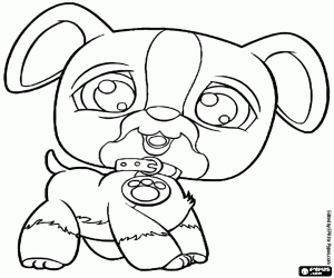 malvorlagen Ein Hund der Littlest Pet Shop ausmalbilder