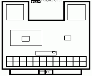 malvorlagen Hundegesicht, geometrische Maske ausmalbilder