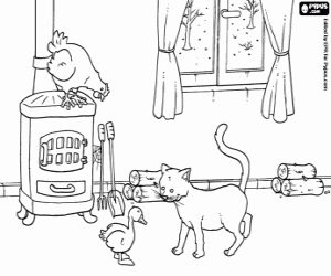 malvorlagen Hässliche Entlein im Haus abgelehnt ausmalbilder