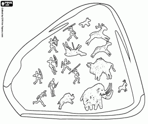 malvorlagen Die Höhlenmalereien der Jagd ausmalbilder