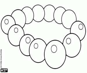 malvorlagen Eine hölzerne buddhistischen Halskette ausmalbilder