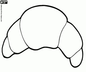 malvorlagen Hörnchen. Croissant ausmalbilder