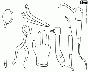 malvorlagen Die Instrumentierung des Zahnarztes ausmalbilder