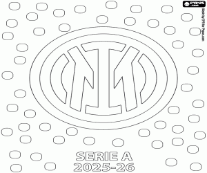 malvorlagen Inter Mailand, Meister 2025-2026 ausmalbilder