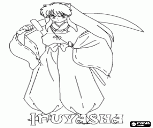 malvorlagen Inuyasha und das Schwert ausmalbilder
