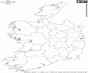 malvorlagen Irland-Karte ausmalbilder