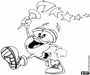 malvorlagen Izzy, Maskottchen von Atlanta 1996 ausmalbilder