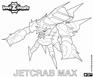 malvorlagen Jetcrab Max, Invizimals ausmalbilder