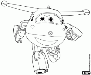 malvorlagen Jett aus Super Wings ausmalbilder