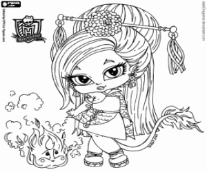 malvorlagen Jinafire Long, Monster High Baby ausmalbilder