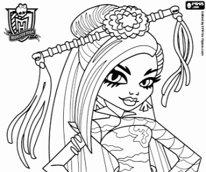 malvorlagen Jinafire Long, Monster High ausmalbilder