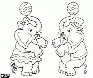 malvorlagen Jonglieren und Elefanten ausmalbilder