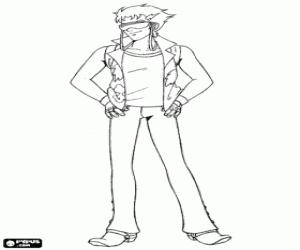 malvorlagen Josh Kirkcpatrick von Team Galaxy ausmalbilder