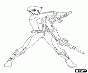 malvorlagen Josh Kirkpatrick, Team Galaxy ausmalbilder