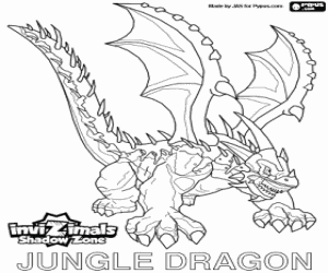 malvorlagen Jungle Dragon,Invizimals Schattenzone ausmalbilder