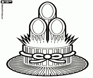 malvorlagen Kadomatsu, japanische Ornament Ikebana ausmalbilder