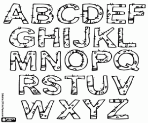 malvorlagen Das Kaktus-alphabet ausmalbilder