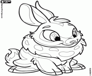 malvorlagen Ein Kaninchen von Neopets, Cybunny ausmalbilder