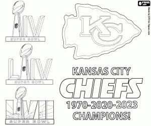 malvorlagen Kansas City Chiefs, Super Bowl 2023 ausmalbilder