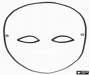 malvorlagen Karneval Maske zum Dekorieren ausmalbilder