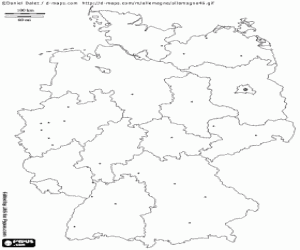 malvorlagen Karte von Deutschland ausmalbilder