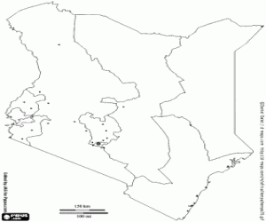 malvorlagen Kenia Karte ausmalbilder