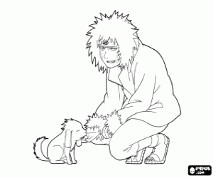 malvorlagen Kiba und sein Hund, Naruto-Charaktere ausmalbilder