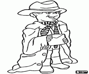 malvorlagen Kind mit der Kleidung des Vaters ausmalbilder