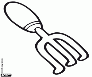 malvorlagen Kleine Rechen im Garten zu arbeiten ausmalbilder