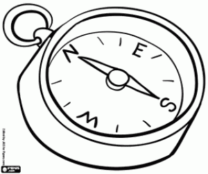 malvorlagen Ein Kompass zeigt im Norden ausmalbilder