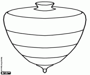 malvorlagen Ein Kreisel, ein beliebtes Spielzeug ausmalbilder