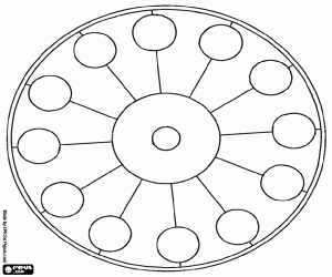 malvorlagen Kreisförmigemandala mit Kreisen ausmalbilder