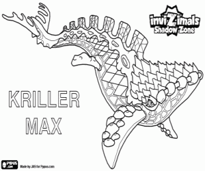 malvorlagen Kriller Max, Invizimals Schattenzone ausmalbilder