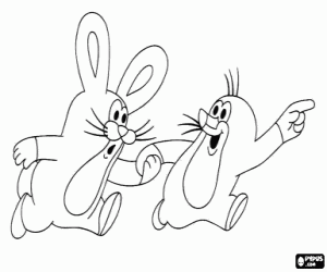 malvorlagen Krtek der kleine Maulwurf und der Hase ausmalbilder