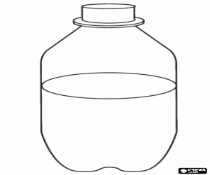 malvorlagen Kunststoff-Flasche halb voll ausmalbilder