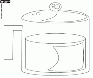 malvorlagen Ein Kunststoff-Krug für das Flugzeug ausmalbilder