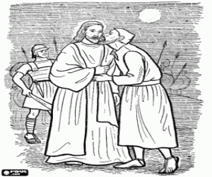 malvorlagen Der Kuß des Judas Jesus ausmalbilder